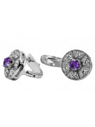 Timeless 14K White Gold Vintage Alexandrite Drop Earrings vec161w