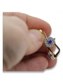 Luxurious Vintage Sapphire Earrings in 14K Yellow White Gold vec161yw