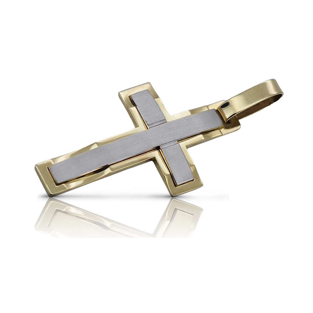 Golden Catholic Cross ★ russiangold.com ★ Gold 585 333 Low price