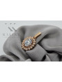 Vintage 14K Rose Gold Zircon Statement Pendant vpc018