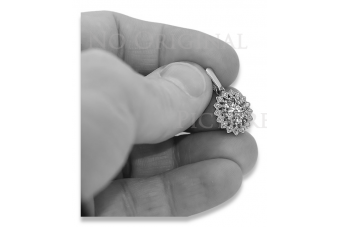 Pendentif exceptionnel vintage en or rose 14 carats, Réglage d'origine vpc018 Vintage