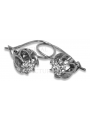 Pendientes de Oro Rosa 585 de 14k con Ajuste Vintage Elegante. vec062