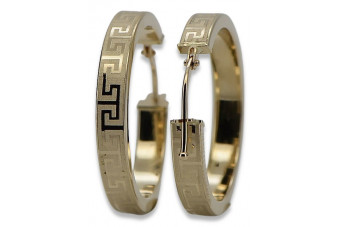 Pendientes de oro ★ zlotychlopak.pl ★ Muestra de oro 585 333 ¡Precio bajo!