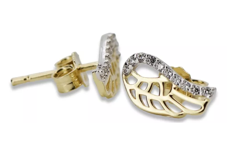 Boucles d’oreilles en or zlotychlopak.pl ★ Échantillon d’or ★ 585 333 Prix bas!