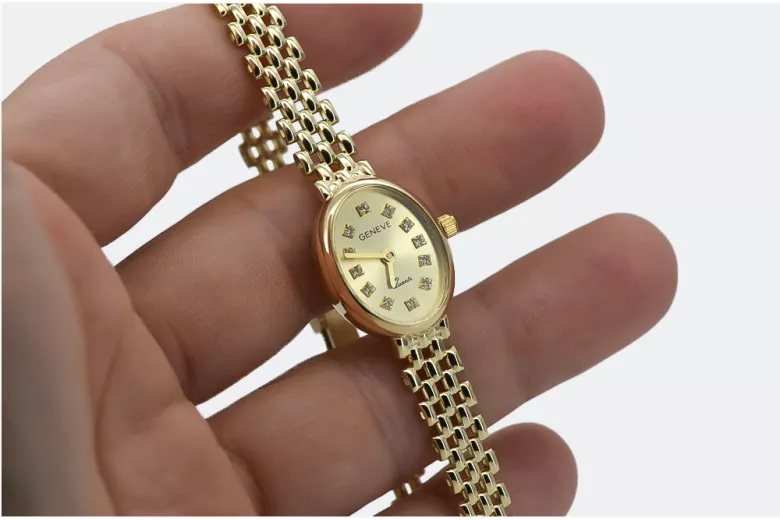 Gold ladies watch ★ zlotychlopak.pl ★ Gold purity 585 333 Low price!