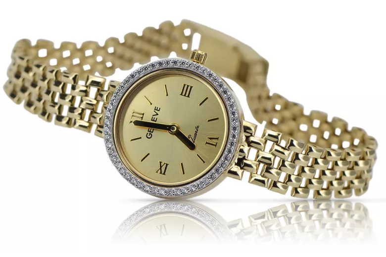 Reloj ★ de oro para damas zlotychlopak.pl Pureza de oro 585 333 ¡★ Precio bajo!