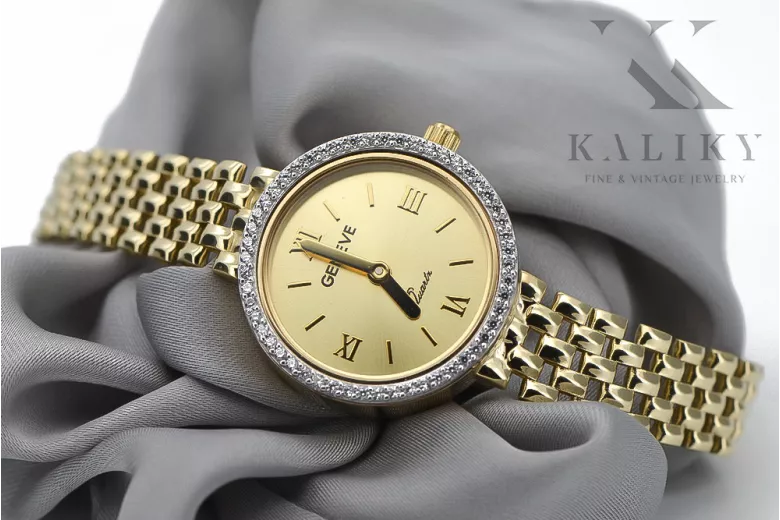 Reloj ★ de oro para damas zlotychlopak.pl Pureza de oro 585 333 ¡★ Precio bajo!