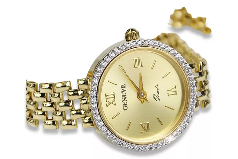 Reloj ★ de oro para damas zlotychlopak.pl Pureza de oro 585 333 ¡★ Precio bajo!