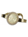 Gold ladies watch ★ zlotychlopak.pl ★ Gold purity 585 333 Low price!