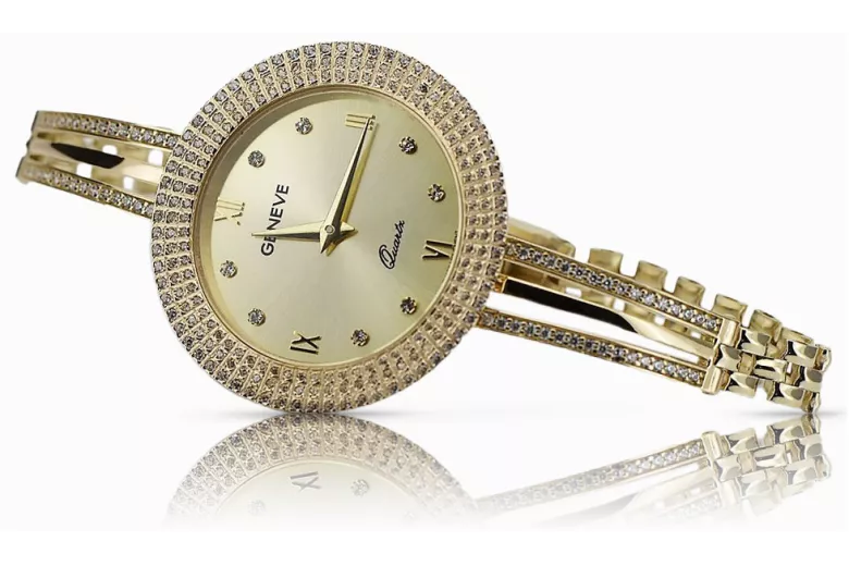 Gold ladies watch ★ zlotychlopak.pl ★ Gold purity 585 333 Low price!