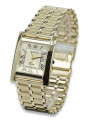 Goldene Herrenuhr Geneve ★ zlotychlopak.pl ★ Gold Reinheit 585 333 Niedriger Preis!