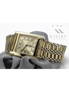 Gold men's watch Geneve ★ zlotychlopak.pl ★ Gold purity 585 333 Low Price!