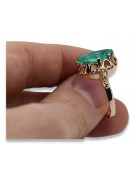 Rose soviétique russe 14k 585 or Alexandrite Ruby Emerald Sapphire Zircon ring vrc014