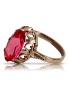 Russische sowjetische Rose 14 Karat 585 Gold Alexandrit Rubin Smaragd Saphir Zirkon Ring vrc014