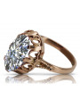 Russische sowjetische Rose 14 Karat 585 Gold Alexandrit Rubin Smaragd Saphir Zirkon Ring vrc014