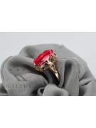 Russische sowjetische Rose 14 Karat 585 Gold Alexandrit Rubin Smaragd Saphir Zirkon Ring vrc084