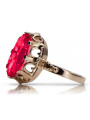 Russische sowjetische Rose 14 Karat 585 Gold Alexandrit Rubin Smaragd Saphir Zirkon Ring vrc084