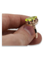 Russian Soviet rose 14k 585 gold Alexandrite Ruby Emerald Sapphire Zircon ring  vrc084