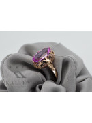 Russische sowjetische Rose 14 Karat 585 Gold Alexandrit Rubin Smaragd Saphir Zirkon Ring vrc084