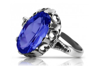 Російська радянська троянда, золото 585 проби, александрит, рубін, смарагд, сапфір, циркон, каблучка vrc014