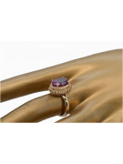 Rose soviétique russe 14k 585 or Alexandrite Ruby Emerald Sapphire Zircon ring vrc084