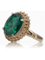 Rose soviétique russe 14k 585 or Alexandrite Ruby Emerald Sapphire Zircon ring vrc084