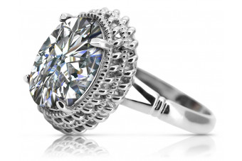 Russische sowjetische Rose 14 Karat 585 Gold Alexandrit Rubin Smaragd Saphir Zirkon Ring vrc014