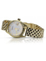 Gold men's watch Geneve ★ zlotychlopak.pl ★ Gold purity 585 333 Low Price!