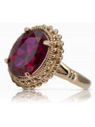 Rose soviétique russe 14k 585 or Alexandrite Ruby Emerald Sapphire Zircon ring vrc014