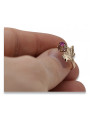 Russische sowjetische Rose 14 Karat 585 Gold Alexandrit Rubin Smaragd Saphir Zirkon Ring vrc014