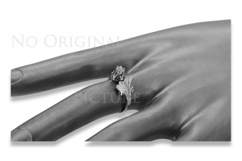 Ruso soviético rosa 14k 585 oro Alejandrita Rubí Esmeralda Zafiro Circón anillo vrc084