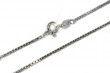 Italian white 14k gold Square chain cc096w