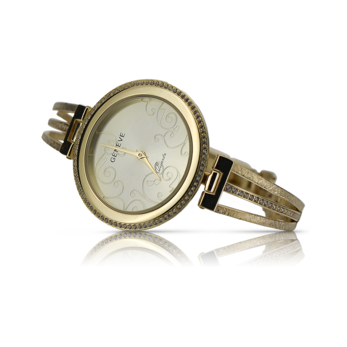 Reloj de damas de oro ★ zlotychlopak.pl ★ Pureza de oro 585 333 ¡Precio bajo!