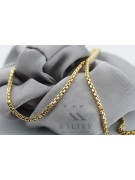 Galben italian 14k 585 aur New Rope lanț cc078y