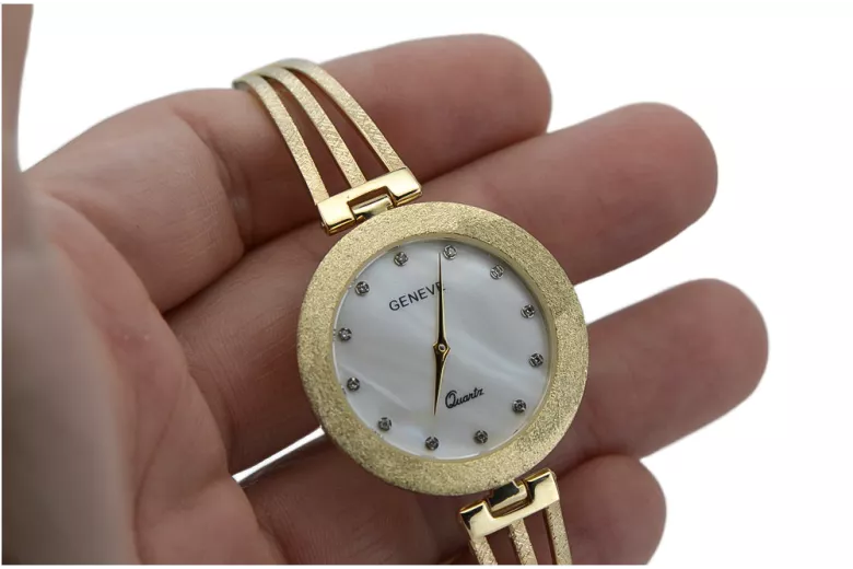 Reloj de damas de oro ★ zlotychlopak.pl ★ Pureza de oro 585 333 ¡Precio bajo!