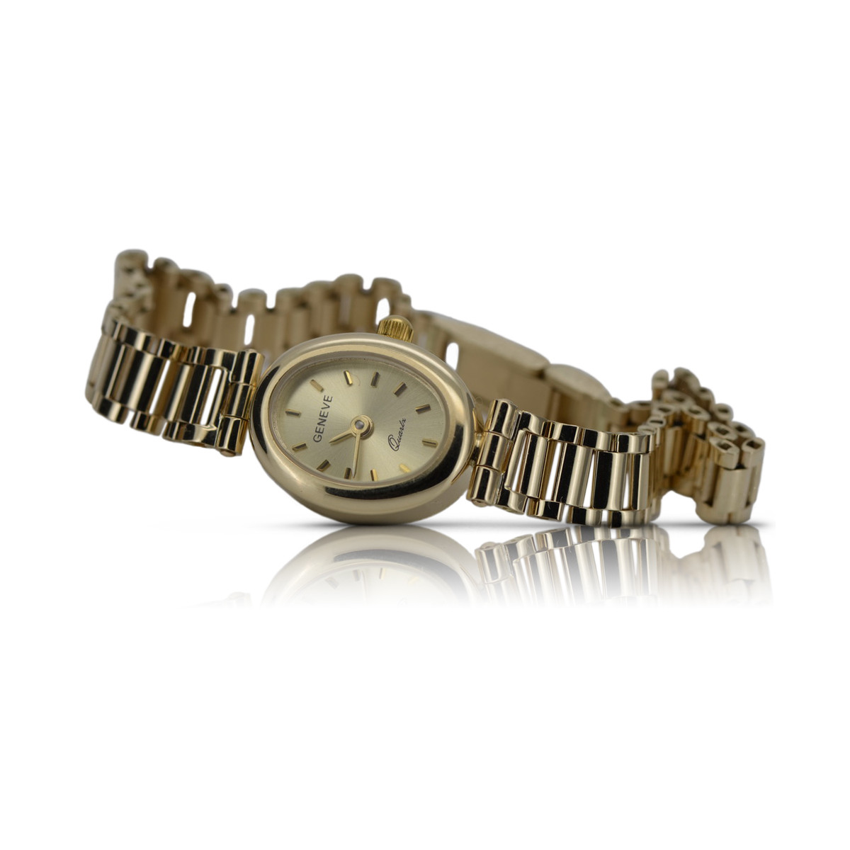 Reloj de damas de oro ★ zlotychlopak.pl ★ Pureza de oro 585 333 ¡Precio bajo!