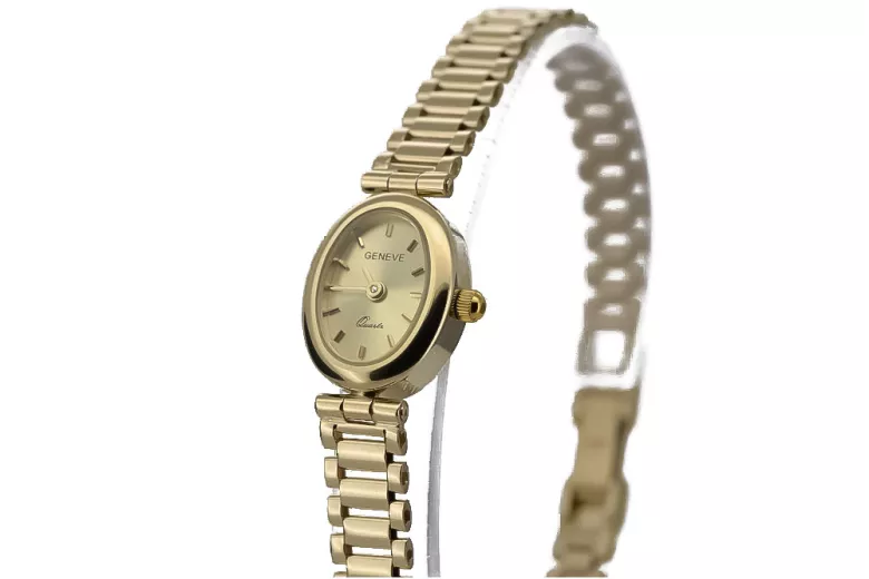 Reloj de damas de oro ★ zlotychlopak.pl ★ Pureza de oro 585 333 ¡Precio bajo!