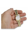 Goldene Herrenuhr Geneve ★ zlotychlopak.pl ★ Gold Reinheit 585 333 Niedriger Preis!