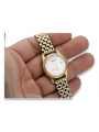 Goldene Herrenuhr Geneve ★ zlotychlopak.pl ★ Gold Reinheit 585 333 Niedriger Preis!