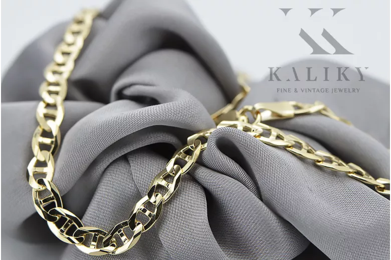 Yellow rose gold chain ★ russiangold.com ★ Gold 585 333 Low price