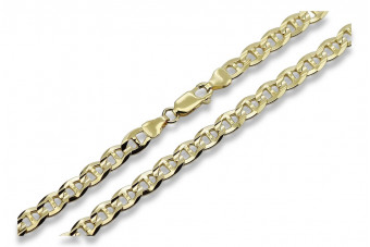 Жълта розово злато верижка ★ russiangold.com ★ злато 585 333 Ниска цена