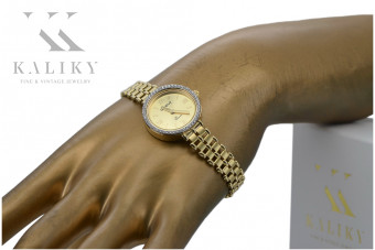 Златен дамски часовник ★ zlotychlopak.pl ★ Чистота на златото 585 333 Ниска цена!