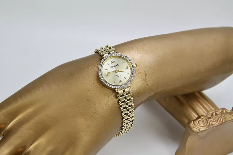 Gold ladies watch ★ zlotychlopak.pl ★ Gold purity 585 333 Low price!