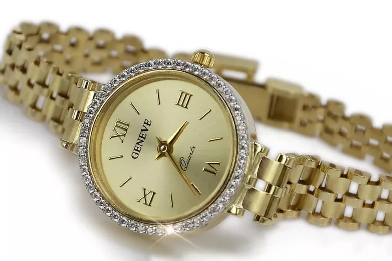 Reloj ★ de oro para damas zlotychlopak.pl Pureza de oro 585 333 ¡★ Precio bajo!