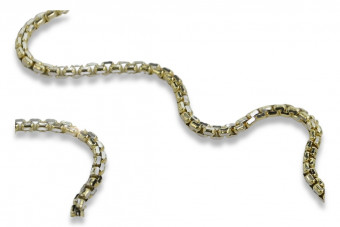 Italian yellow 14k gold New Rope chain cc078yw