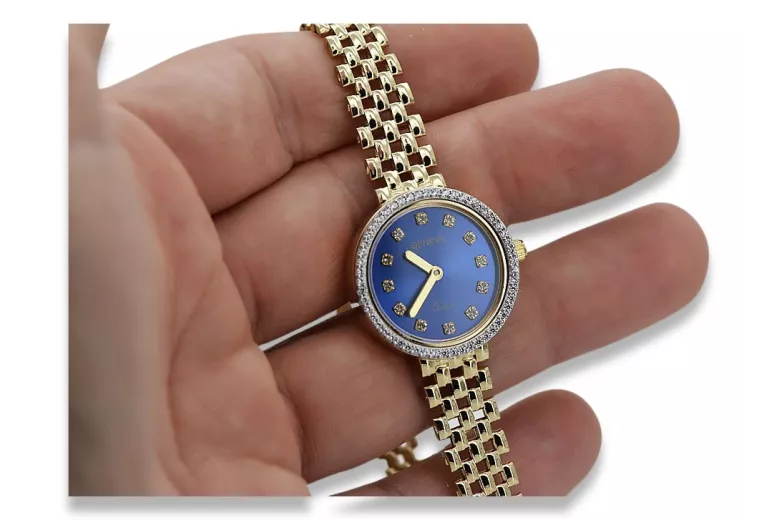 copie de Superbe montre pour femme Geneve Lw101ydb en or 14 carats 585