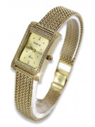 Italienisches Gelb oder Lady Armbanduhr Geneve lw002y&lbw003y