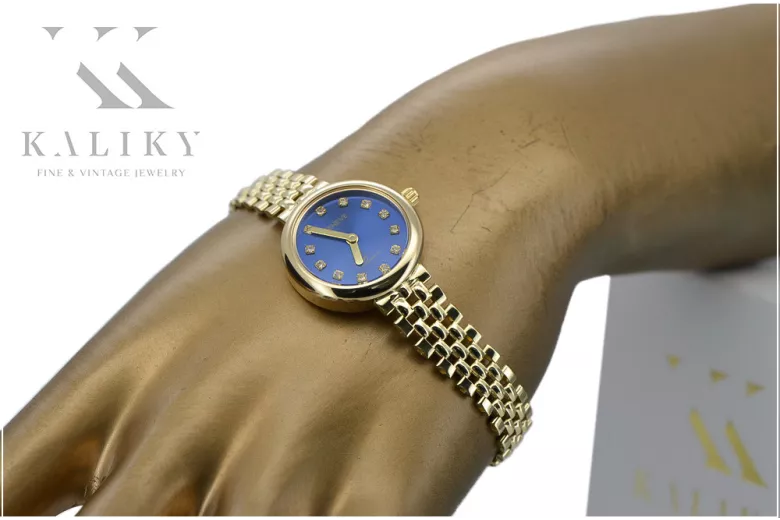 копія жіночого годинника Gorgeous Geneve 14k Gold Lw011ydb