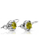 Vintage 925 Silver peridot earrings vec062s