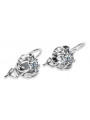 Russe soviétique argent 925 Alexandrite Rubis Émeraude Saphir Aigue-marine Zircon ... Boucles d’oreilles vec062s